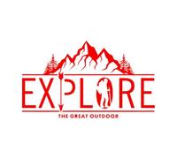 Explore The Great Outdoors Mountain Adventure Travel Wall Decals 30x51.3cm Tattoo Culture Red