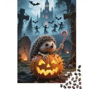 Explore The Intricate Beauty of Miniature Hedgehog - Engaging 1000 Piece Wooden Puzzle for Adults - Perfect for Family Bonding Time