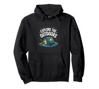 Explore The Outdoors Camping Adventure Nature Pullover Hoodie