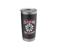Explore The Unknown Satanic Witchcraft Baphomet Goth Occult Stainless Steel Insulated Tumbler