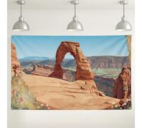 Explore the Wild Desert Landscape Backdrop, Vintage Bohemian Nature Scenery Decorations, Rustic Earth Tone Indoor/Outdoor Photography Background for Events 71x43 Inch