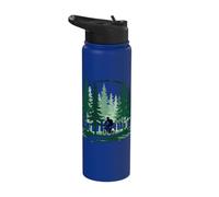 Explore The Wilderness On Two Wheels Stainless Steel Insulated Water Bottle