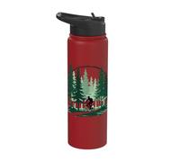 Explore The Wilderness On Two Wheels Stainless Steel Insulated Water Bottle