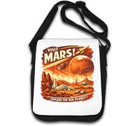 Explore the Wonders of the Red Planet Shoulder Bag White