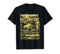 Explore the Wonders of Yellowstone National Park Adventure Value Graphic T-Shirt, Men, Black, M