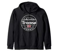 Explore Tromsø Norway City Travel Adventure Zip Hoodie