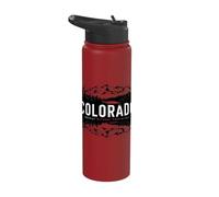 Explore Unique Colorado State Motto Artwork Stainless Steel Insulated Water Bottle