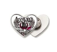 Explore uoThe Harvest Rock Music Heart Metal Pin Brooch Clip Love