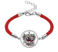 Explore uoThe Harvest Rock Music Lucky Red String Bracelet Rope Bracelet Handmade