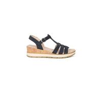'Explore' Wedge Heel Sandals Caprice Navy 4