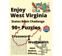 Explore West Virginia: Legends, Nature & Nostalgia: 90+ Word Puzzles (Explore America: State Brain Challenge)
