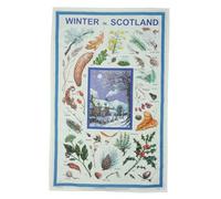 Explore Winter in Scotland : 100% Cotton Tea Towel - Authentic Scottish Design