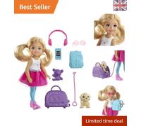 Explore with Chelsea Doll & Puppy - Complete Travel Set for Young Adventurers
