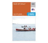 Explorer 101 Isles of Scilly Map With Digital Version, Orange One Size