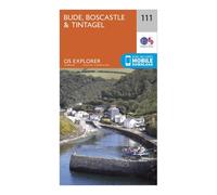 Explorer 111 Bude, Boscastle & Tintagel Map With Digital Version - Yellow, Yellow One Size
