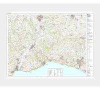 Explorer 116 ~ Lyme Regis & Bridport ~ Ordnance Survey Laminated Wall Map (approx 95 x 125 cm)