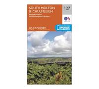 Explorer 127 South Molton & Chulmleigh Map With Digital Version - Orange, Orange One Size