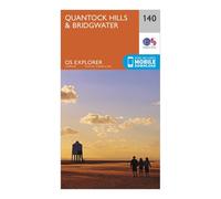 Explorer 140 Quantock Hills & Bridgwater Map With Digital Version, Orange One Size