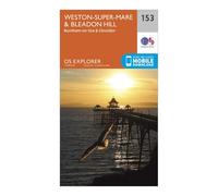 Explorer 153 Weston-Super-Mare & Bleadon Hill Map With Digital Version, Orange One Size