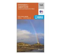 Explorer 165 Swansea, Neath & Port Talbot Map With Digital Version - Orange, Orange One Size