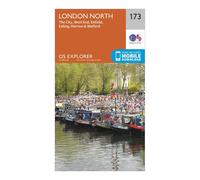 Explorer 173 London North Map With Digital Version - Orange, Orange One Size