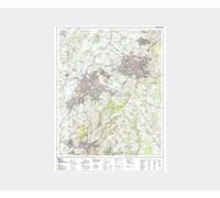 Explorer 179 ~ Gloucester, Cheltenham & Stroud ~ Ordnance Survey Laminated Wall Map (approx 95 x 125 cm)
