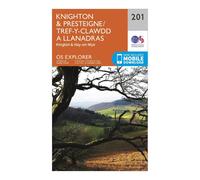 Explorer 201 Knighton & Presteigne Map With Digital Version - Orange, Orange One Size