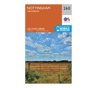 Explorer 260 Nottingham Map With Digital Version, Orange One Size