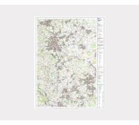 Explorer 269 ~ Chesterfield & Alfreton ~ Ordnance Survey Laminated Wall Map (approx 95 x 125 cm)