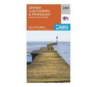 Explorer 284 Grimsby, Cleethorpes & Immingham Map With Digital Version - Orange, Orange One Size