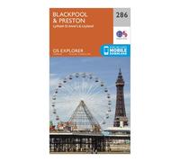 Explorer 286 Blackpool & Preston Map With Digital Version, Orange One Size