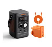 Jackery Explorer 300D Power Bank, 288Wh LiFePO4 Battery Portable Power Station, 300W DC Output with 102W GaN 3-Port Charger