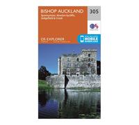 Explorer 305 Bishop Auckland Map With Digital Version, Orange One Size