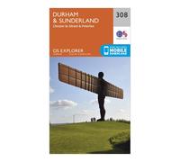 Explorer 308 Durham & Sunderland Map With Digital Version - Clear, Clear One Size