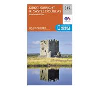 Explorer 312 Kirkcudbright & Castle Douglas Map With Digital Version - Orange, Orange One Size