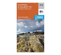 Explorer 313 Dumfries & Dalbeattie Map With Digital Version - Orange, Orange One Size