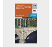 Explorer 338 Galashiels, Selkirk & Melrose Map With Digital Version, Orange One Size