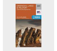 Greenock, Largs & Millport Map | Clyde Muirshiel Regional Park | Ordnance Survey | OS Explorer Map 341 | Scotland | Walks | Hiking | Maps | Adventure