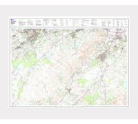 Explorer 344 ~ Pentland Hills ~ Ordnance Survey Laminated Wall Map (approx 95 x 125 cm)