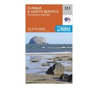 Explorer 351 Dunbar & North Berwick Map With Digital Version - Orange, Orange One Size