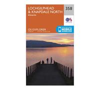 Lochgilphead & Knapdale North Map | Kilmartin | Ordnance Survey | OS Explorer Map 358 | Scotland | Walks | Hiking | Maps | Adventure