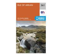 Explorer 361 Isle Of Arran Map With Digital Version - Orange, Orange One Size