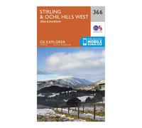 Explorer 366 Stirling & Ochil Hills Map With Digital Version - Orange, Orange One Size