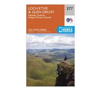 Explorer 377 Loch Etive & Glen Orchy Map With Digital Version, Orange One Size