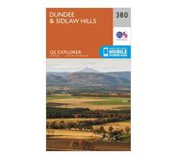 Explorer 380 Dundee & Sidlaw Hills Map With Digital Version - Orange, Orange One Size