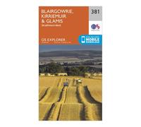 Explorer 381 Blairgowrie, Kirriemuir & Glamis Map With Digital Version - Orange, Orange One Size