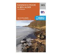 Rannoch Moor & Ben Alder Map | Loch Rannoch | Ordnance Survey | OS Explorer Map 385 | Scotland | Walks | Hiking | Maps | Adventure