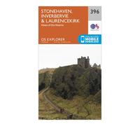 Explorer 396 Stonehaven, Inverbervie & Laurencekirk Map With Digital Version - Orange, Orange One Size