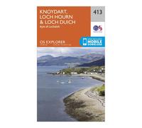 Explorer 413 Knoydart, Loch Hourn & Loch Duich Map With Digital Version, Orange One Size