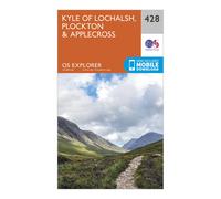 Explorer 428 Kyle Of Lochalsh, Plockton & Applecross Map With Digital Version - Orange, Orange One Size